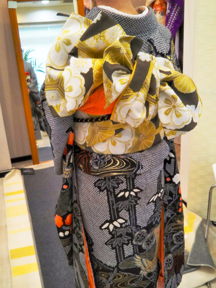 成人式の着付け