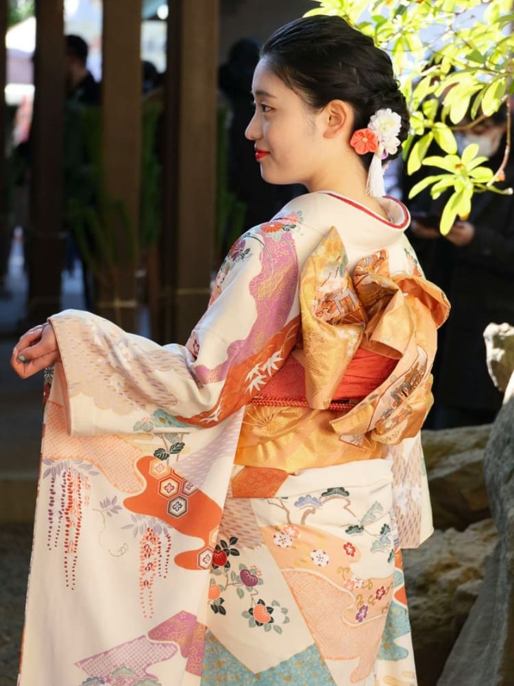 成人式の着付けとヘアセット